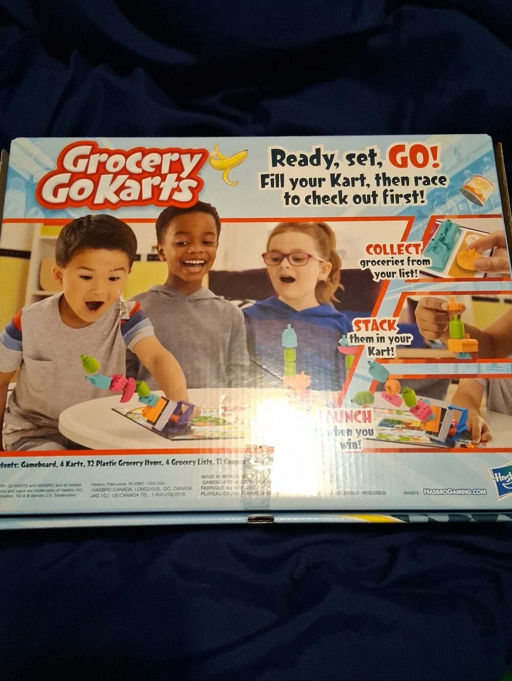 Hasbro Grocery GoKarts Board Game